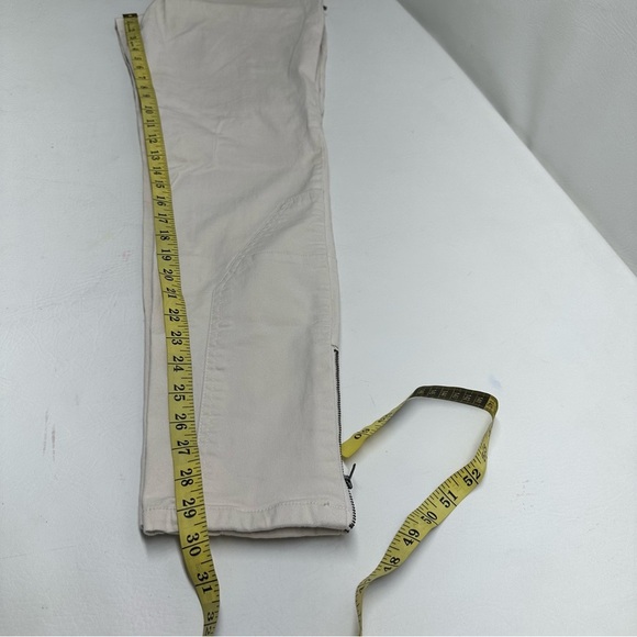 SUNDANCE Women’s Cream zippers Straight-Leg Pants size 10 - Picture 9 of 10